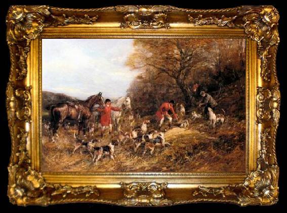 framed  unknow artist Classical hunting fox, Equestrian and Beautiful Horses, 046., ta009-2